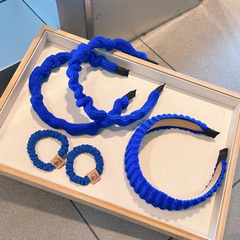 Korean version of Klein blue handmade headband hair accessories