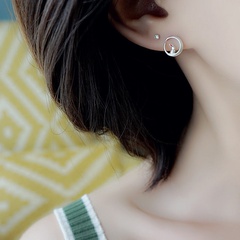 Mode hohler Mond Jade Kaninchen einfache Mode Ohrringe