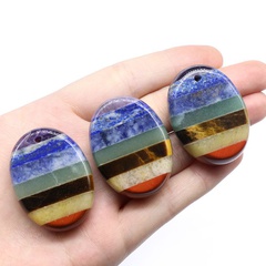 Natural crystal colorful stone stitching pendant colorful stone small ornaments