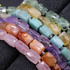 Crystal square cylindrical beads diy hand-made bracelet necklace jewelry accessories
