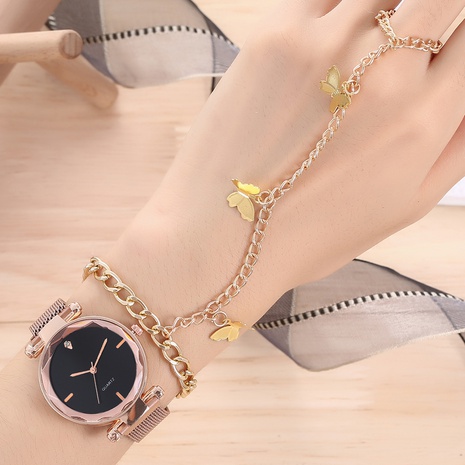 montre à quartz de bracelet de papillon de ciel étoilé de cygne d'étoile à cinq branches de mode's discount tags