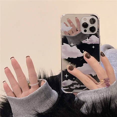cloud mirror Apple mobile phone case's discount tags