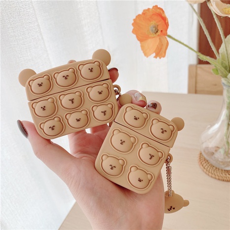 cartoon press bear Airpods earphone protective cover's discount tags
