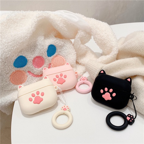 Funda protectora para auriculares Airpods cute cat claw's discount tags