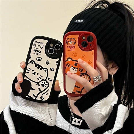 New Year's cute cartoon tiger Apple mobile phone case NHFI536676's discount tags