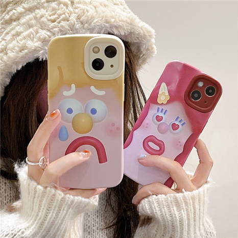 funny couple expression Apple mobile phone case NHFI536683's discount tags