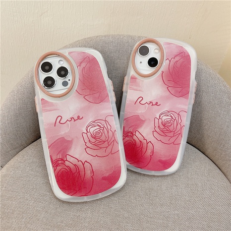 rendering pink rose apple mobile phone case  NHFI536684's discount tags