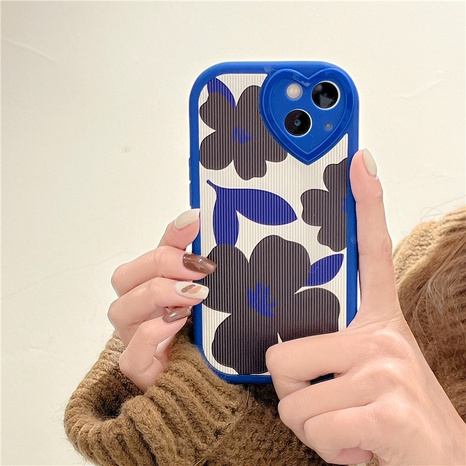 Simple black flower Apple mobile phone case  NHFI536692's discount tags