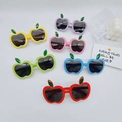 Children's sunglasses baby cute cartoon apple glasses girl fashion anti-ultraviolet sunglasses