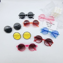 Gafas de sol de estilo coreano con marco redondo para niños gafas de sol de moda para niños y niñas gafas de sol de encaje para niños gafas de sol para bebés