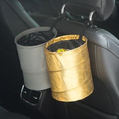 car trash can compressible folding storage bucket