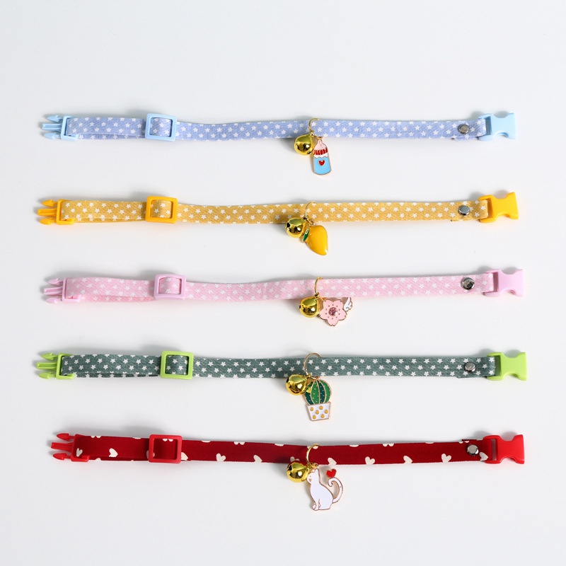 Mode Haustierhalsband Grohandel Plaid Katzenhalsband Candy Color Hundehalsband