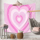 Tissu mural de dcoration de salle de tapisserie de coeur de modepicture23