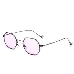 Mode Sechseck-Rahmen Sonnenbrille kleiner quadratischer Spiegel Großhandel