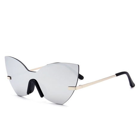 new butterfly-shaped lens frameless sunglasses fashion lens wholesale's discount tags