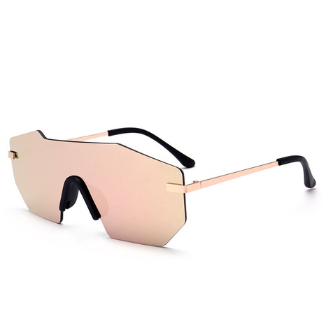 new geometric gradient frameless lens sunglasses fashion lens wholesale's discount tags