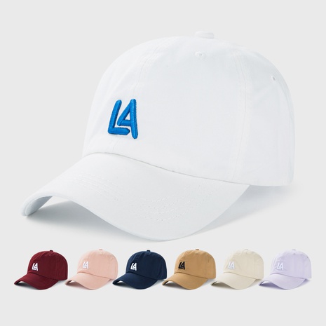 Buchstabenstickerei Baseball Farbe Mode gebogene Krempe Sonnenschirm Hut's discount tags