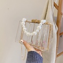Bolso de gelatina transparente Nuevo bolso femenino de moda Bolso de hombro con cadena de perlas acrlicaspicture9