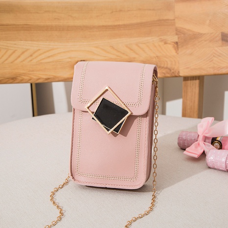 lock new women's mobile phone bag chain shoulder messenger bag's discount tags