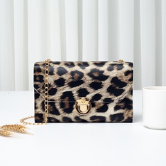 new fashion women's leopard print square joint trend messenger shoulder bag