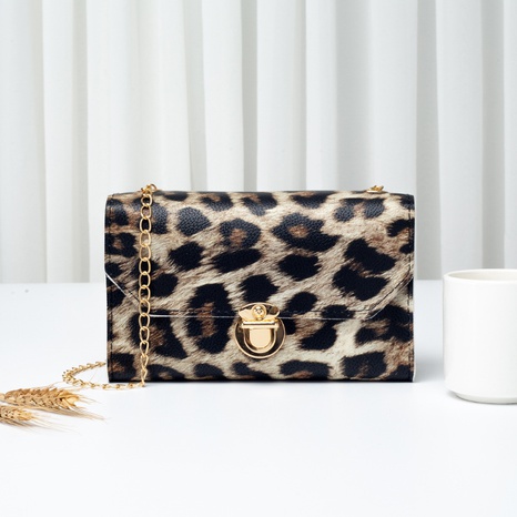 new fashion women's leopard print square joint trend messenger shoulder bag's discount tags