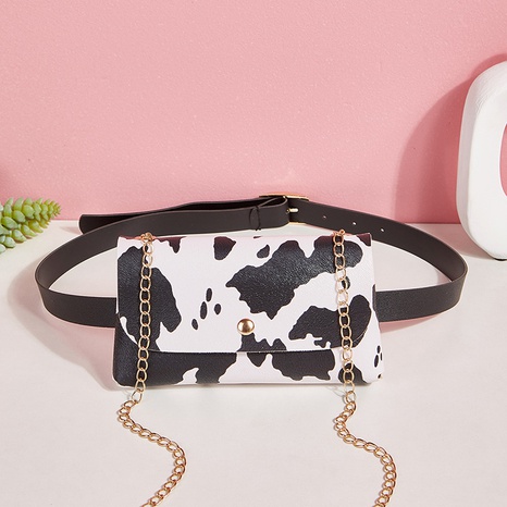 fashion waist bag milk pattern fashion metal accessories mini handbag's discount tags