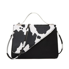 Moda de onda coreana nuevo bolso pequeño bolso de hombro con patrón de vaca simple urbano