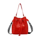 Damen Bucket Bag Mode Handtasche einfarbig Steinmuster Brief Schultergurt Umhngetaschepicture12
