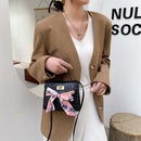womens silk scarf bag fashion trend crocodile pattern bow oneshoulder Kelly bag NHJYX541457picture10