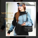 fashion Korean rhombus bag popular pure colorchain bag urban simple shoulder bagpicture8