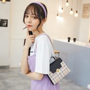 Korean version portable small square bag checkered lock stitching chain shoulder bag NHJYX541498picture10