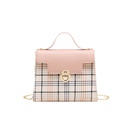 Korean version portable small square bag checkered lock stitching chain shoulder bag NHJYX541498picture11