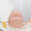 Wholesale ladies bags pure color butterfly pattern backpack cute double layer mini backpackpicture11