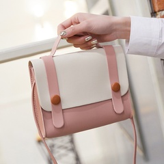 Sac Cambridge rétro sac à main mignon couleur pure couture smiley boucle sac de messager sac à bandoulière de mode