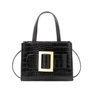 trend handbags solid color crocodile pattern messenger bag metal decoration fashion shoulder bag NHJYX541517picture11