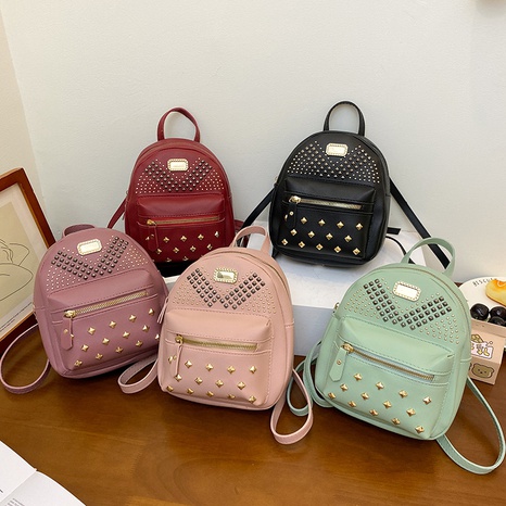 wholesale women's bags new zipper bags fashion Korean style small bags backpacks NHJYX541531's discount tags