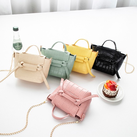 wholesale small bag stone pattern solid color handbag cute fashion shoulder bag NHJYX541550's discount tags
