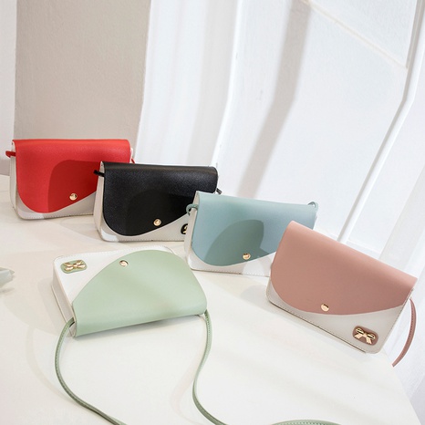 new women's bow square bag hit color popular shoulder bag's discount tags