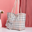 new checkered motherandchild bag tote mini clutch urban simple shoulder bagpicture8