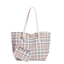 new checkered motherandchild bag tote mini clutch urban simple shoulder bagpicture11