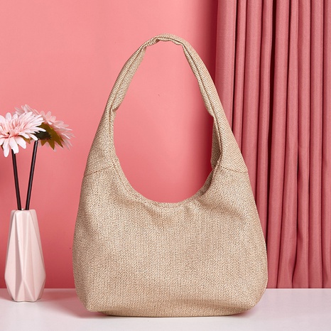 Women's fashion underarm bag trend handbag pure color PU small bag simple shoulder bag NHJYX541551's discount tags