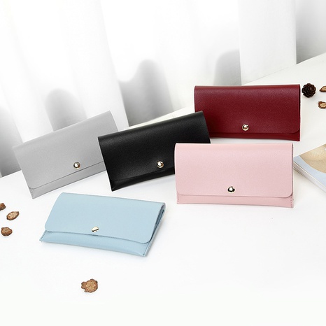 Wholesale multi-layer card bag urban simple square bag solid color candy color clutch NHJYX541562's discount tags