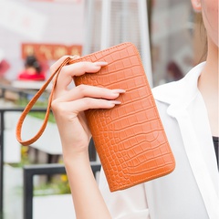 Großhandel neue Damen lange Brieftasche im europäischen und amerikanischen Stil Krokodilmuster Brieftasche