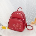 Wholesale ladies bags pure color butterfly pattern backpack cute double layer mini backpackpicture13