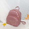 Wholesale ladies bags pure color butterfly pattern backpack cute double layer mini backpackpicture14