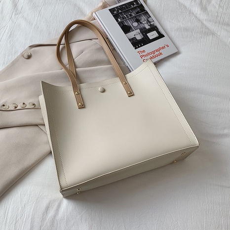 Women's bags wholesale 2021 trend solid color plain weave handbag shoulder bag NHJYX541637's discount tags