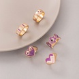 fashion lattice metal drip ring multipiece beaded flower love ring set NHGY544526picture73