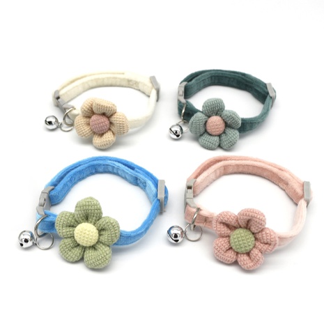 New Cartoon Flower Bell Pet Collar Cute Dog Collar NHXNU505102's discount tags