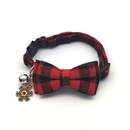 Christmas Plaid Pet Collar Bell Bowknot Patch Cat Collar Dog Collar Wholesalepicture9