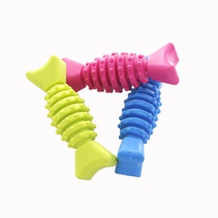 TPR medium wing bone pet chewing toy rubber bone Retriever tooth cleaning dog toy